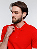 Рубашка поло мужская Adam, красная с нанесением логотипа