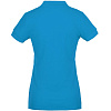 Рубашка поло женская Virma Premium Lady, бирюзовая с нанесением логотипа