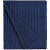 Плед Remit, темно-синий (сапфир) с нанесением логотипа