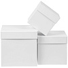 Коробка Cube, L, белая с нанесением логотипа