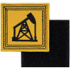 Шеврон на липучке «Нефтяная качалка» с нанесением логотипа