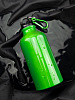 Бутылка для спорта Re-Source, зеленая с нанесением логотипа