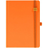 Ежедневник Favor Gold, недатированный, оранжевый с нанесением логотипа