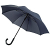 Зонт-трость Alessio, темно-синий с нанесением логотипа