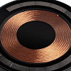 Магнитное зарядное устройство Cooper Rond, 15 Вт, черное с нанесением логотипа