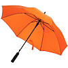 Зонт-трость Color Play, оранжевый с нанесением логотипа