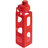 Бутылка для воды Square Fair, красная с нанесением логотипа