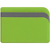 Чехол для карточек Dual, зеленый с нанесением логотипа