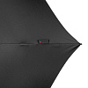 Зонт складной TS220 с безопасным механизмом, черный с нанесением логотипа
