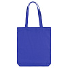Холщовая сумка Strong 210, синяя с нанесением логотипа