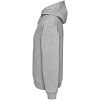 Толстовка Hooded, серый меланж с нанесением логотипа