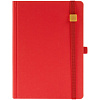 Ежедневник Favor Gold, недатированный, красный с нанесением логотипа