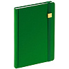 Ежедневник Favor Gold, недатированный, ярко-зеленый с нанесением логотипа