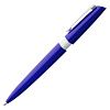 Ручка шариковая Calypso, синяя с нанесением логотипа