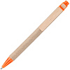 Ручка шариковая Wandy, оранжевая с нанесением логотипа
