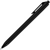 Ручка шариковая Cursive Soft Touch, черная с нанесением логотипа