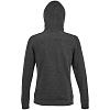 Толстовка женская Spencer Women, черный меланж с нанесением логотипа