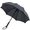 Зонт-трость rainVestment, темно-синий меланж с нанесением логотипа