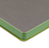 Ежедневник Flexpen, недатированный, серебристо-зеленый с нанесением логотипа