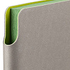 Ежедневник Flexpen, недатированный, серебристо-зеленый с нанесением логотипа