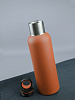Термобутылка Sherp, оранжевая с нанесением логотипа