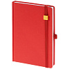 Ежедневник Favor Gold, недатированный, красный с нанесением логотипа