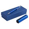 Набор Snooper: аккумулятор и ручка, синий с нанесением логотипа