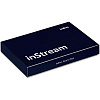 Чехол для карточек inStream, коричневый с нанесением логотипа