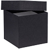 Коробка Cube, S, черная с нанесением логотипа