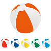 Надувной пляжный мяч Cruise, красный с белым с нанесением логотипа