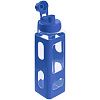 Бутылка для воды Square Fair, синяя с нанесением логотипа