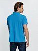 Рубашка поло мужская Virma Premium, бирюзовая с нанесением логотипа