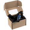 Елочная игрушка «Шишка» в коробке, синяя с нанесением логотипа