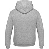 Толстовка Hooded, серый меланж с нанесением логотипа