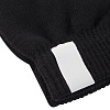 Сенсорные перчатки Scroll, черные с нанесением логотипа