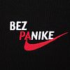 Худи оверсайз Bez Panike, черное с нанесением логотипа