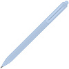 Ручка шариковая Cursive Soft Touch, голубая с нанесением логотипа
