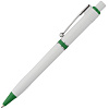 Ручка шариковая Raja, зеленая с нанесением логотипа
