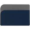 Чехол для карточек Dual, синий с нанесением логотипа