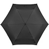 Зонт складной TS220 с безопасным механизмом, черный с нанесением логотипа