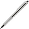 Ручка шариковая Easy Grip, серебристая с нанесением логотипа