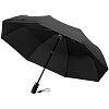 Зонт складной City Guardian, электрический, черный с нанесением логотипа