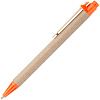 Ручка шариковая Wandy, оранжевая с нанесением логотипа