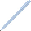 Ручка шариковая Cursive Soft Touch, голубая с нанесением логотипа
