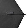 Складной зонт Alu Drop S, 3 сложения, механический, черный с нанесением логотипа