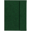 Ежедневник Flap, недатированный, зеленый с нанесением логотипа