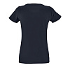 Футболка женская Regent Fit Women, темно-синяя (кобальт) с нанесением логотипа