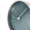 Часы настенные Spark, темно-синие с нанесением логотипа