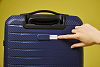Чемодан Lightweight Luggage S, синий с нанесением логотипа