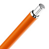 Ручка шариковая Slim Beam, оранжевая с нанесением логотипа